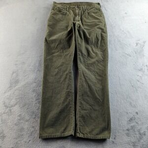 Vintage Levis Corduroy Pants 34x32 (Fits 32x31) Green Orange Tab Straight Y2K